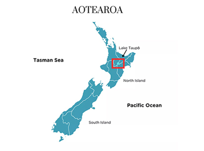 Image of Lake Taupō, Aotearoa (New Zealand)